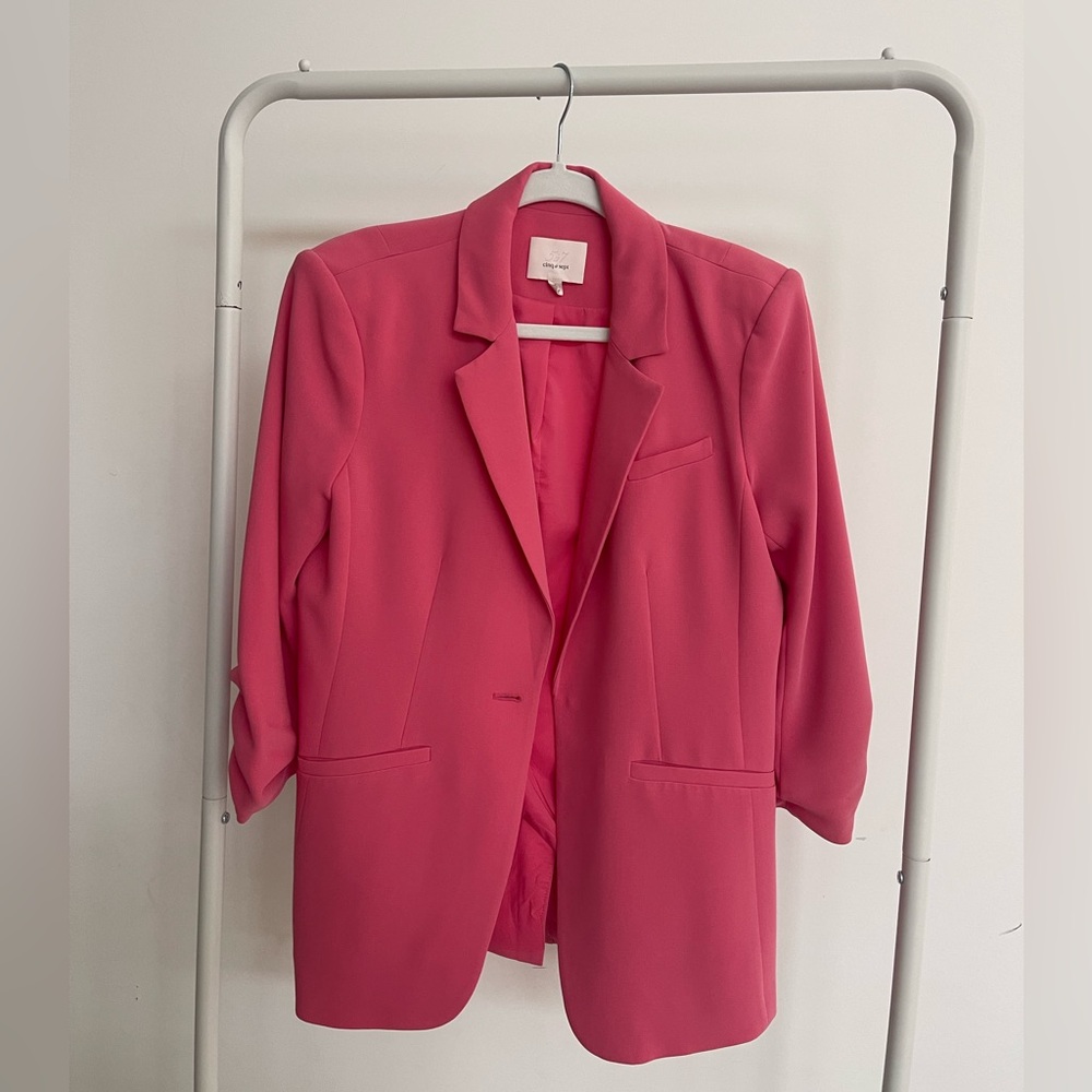 Cinq à Sept Vibrant Pink Blazer